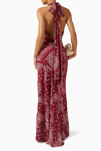 Printed Halter Dress