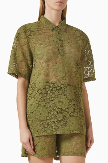 Polo Shirt in Lace
