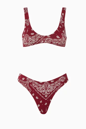 Printed Brazilian Bikini Set