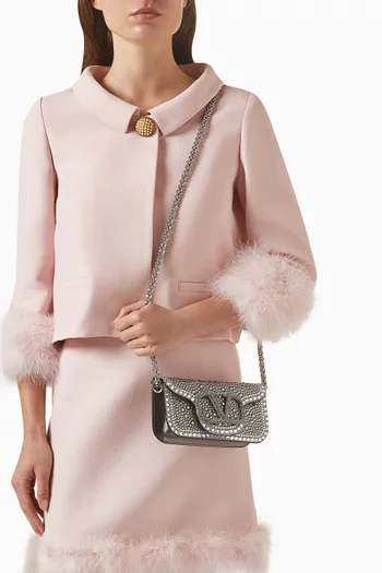 Small Locò Rhinestone-embellished Shoulder Bag