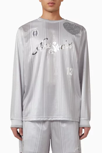 تي شيرت رياضي بشعار الماركة جيرسيه