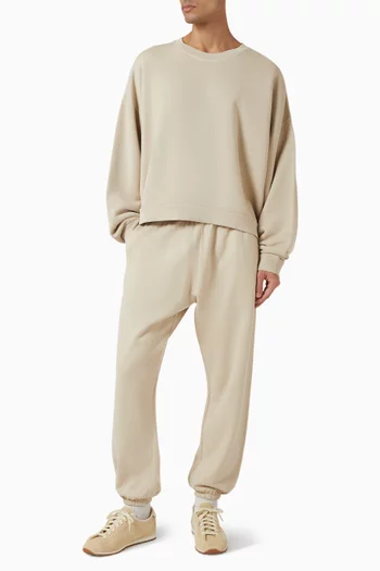 بنطال رياضي صوف بلون باهت