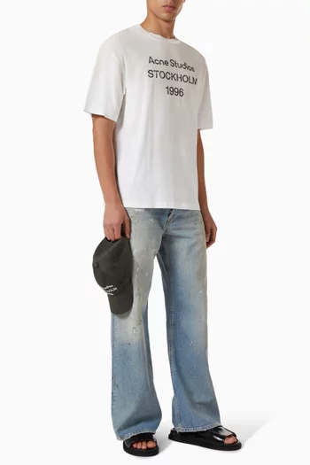 Logo T-shirt in Cotton & Hemp