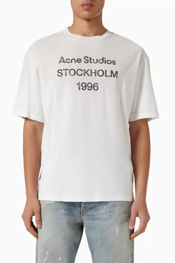 Logo T-shirt in Cotton & Hemp