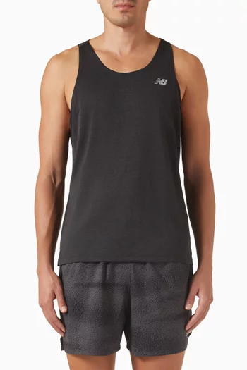 Athletics Singlet Vest in Mesh