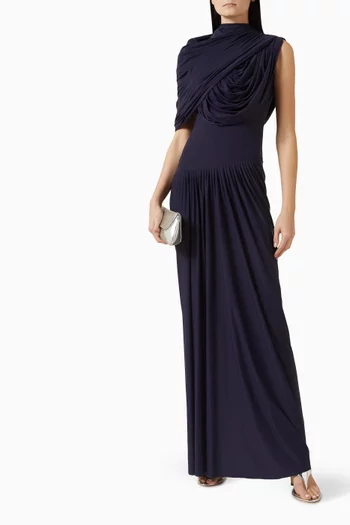 Bloom Draped Dress in Malai Lycra