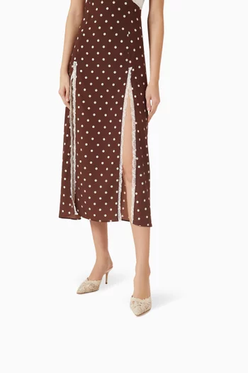 Positano 75 Mules in Crochet Lace