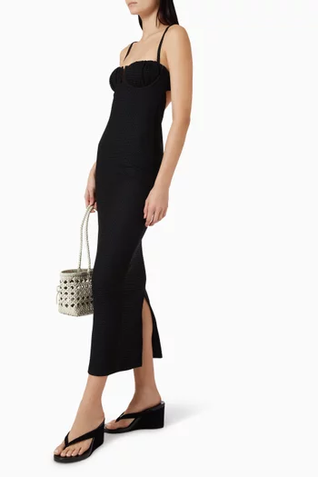 Petal Long Slip Dress