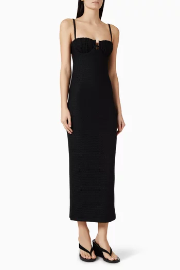 Petal Long Slip Dress