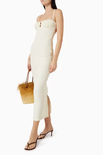 Petal Long Slip Dress