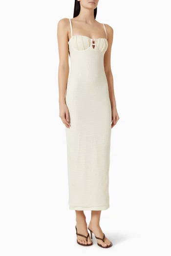 Petal Long Slip Dress