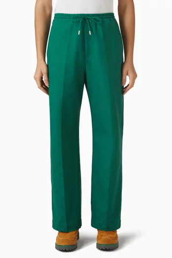 Logo Pants in Piqué