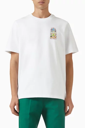 Tennis Landscape T-shirt in Cotton