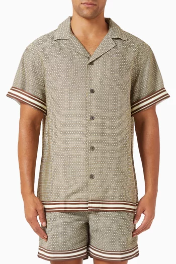 قميص لوسينا مزين بنقشة