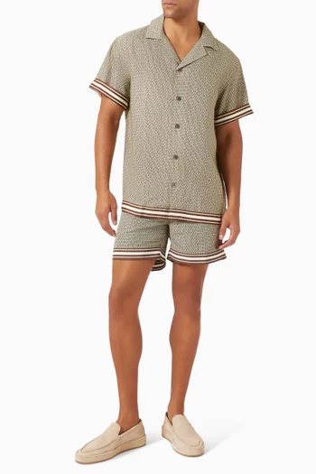 شورت سباحة لوسينا مزين بنقشة