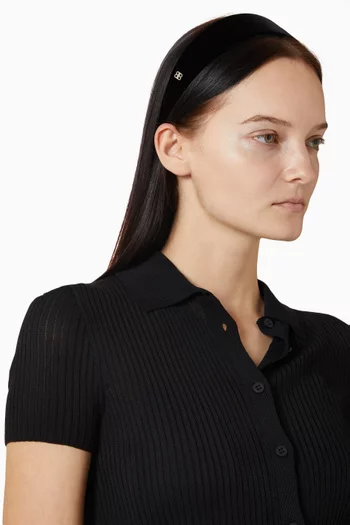 Holli Flat Headband in Velvet