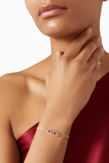 Cares Diamond Cord Bracelet in 18kt Rose Gold