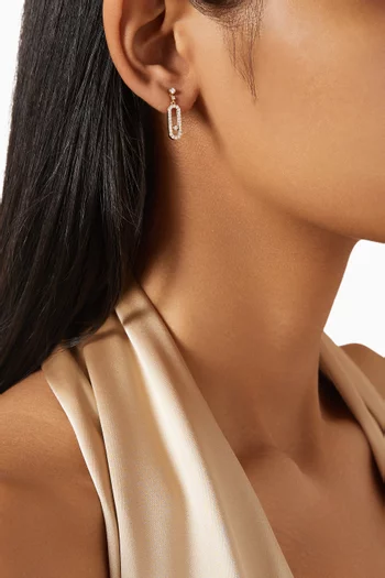 Move Uno Diamond Stud Earrings in 18kt Yellow Gold