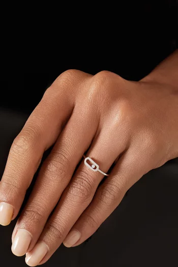 Move Uno Diamond Ring in 18kt White Gold