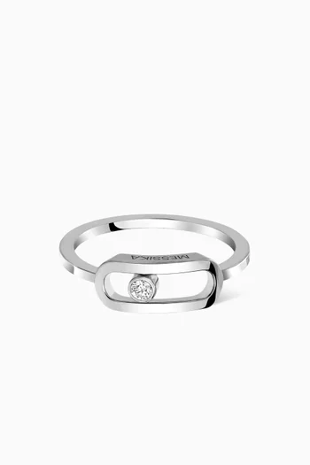 Move Uno Diamond Ring in 18kt White Gold