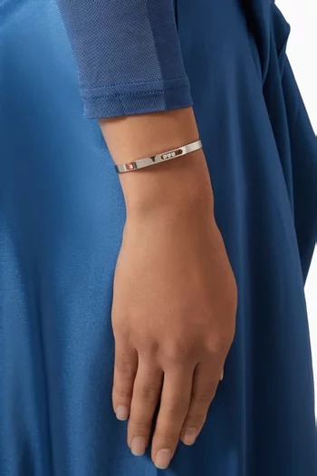 Move Noa Small Diamond Bangle Bracelet in 18kt White Gold