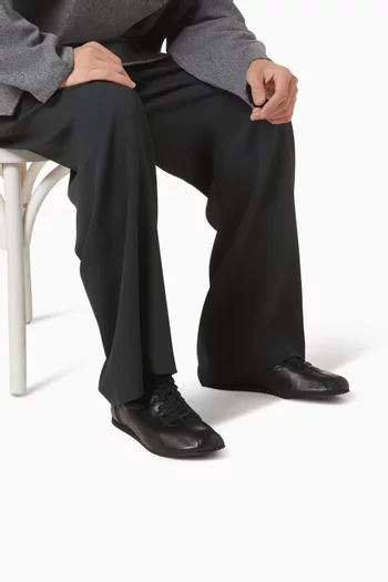 سنيكرز سوفت أسفل الكاحل جلد بقر