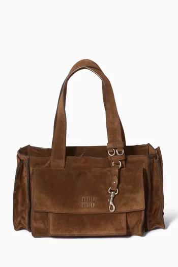 Utilitaire Shopping Bag in Suede