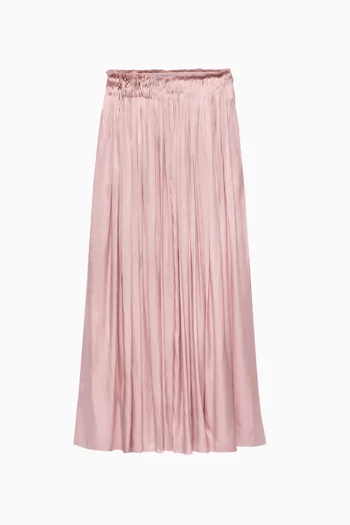 Pleated Skirt in Silk
