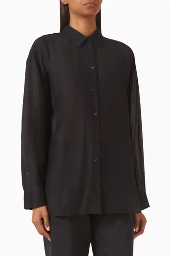 قميص قطن وحرير