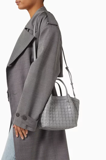 حقيبة سيكريت ميني جلد موزايكو بسلسلة صغيرة