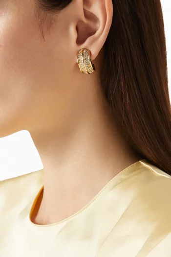 1980s Demi Hoop Clip-on Earrings