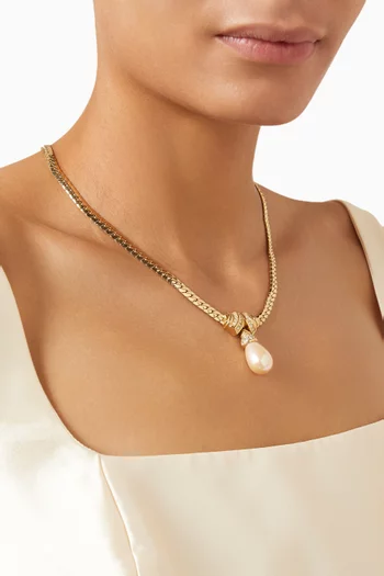 1980s Faux Pearl Necklace