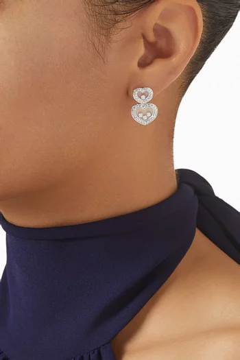 Limited Edition Happy Diamonds Icons Earrings in 18kt White Gold