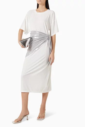 Triangle Scarf in Lamé