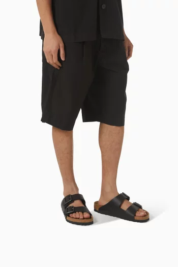 Arizona Sandals in Pebbled Leather