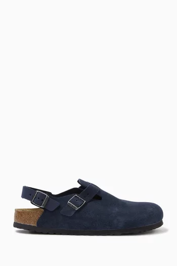 Tokio II Slingback Clogs in Suede