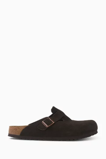 Boston Soft Footbed Sandals in Suede