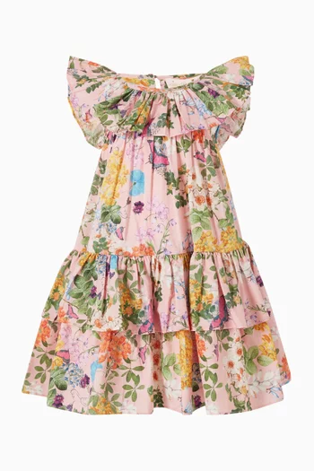 فستان فلوريان بابيون قطن ساتين