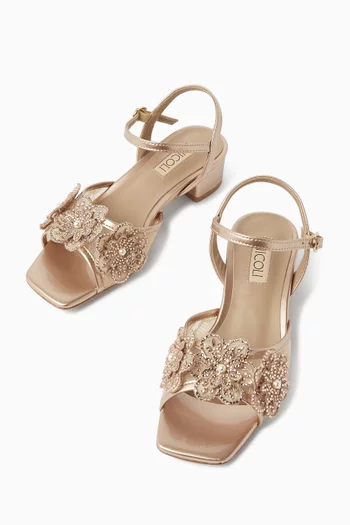 صندل ديدو جلد ودانتيل