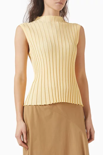 سترة بلا أكمام فيسكوز مطاطي