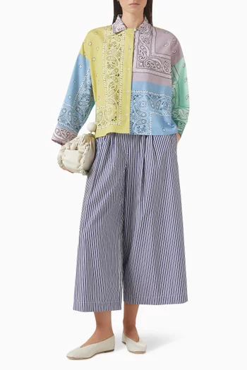 قميص بنقشة بيزلي قطن