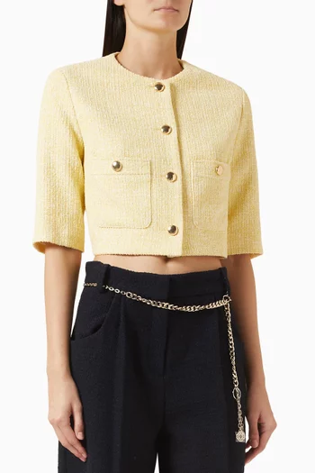 جاكيت فيتينر قصير تويد