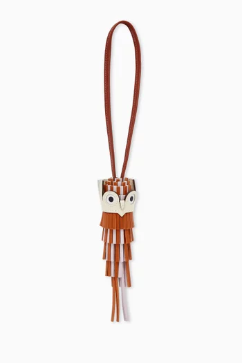 Unused Chouette Bag Charm in Milo Lambskin & Swift Calfskin