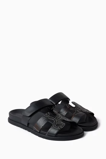 حذاء مفتوح تشيبريه جلد عجل غير مستعمل، مقاس 40 بالمقاسات الأوروبية