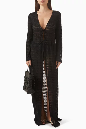 كيمونو صوفيا بنقشة زهور الأقحوان دانتيل