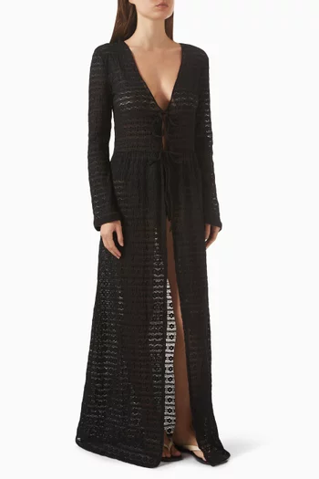 كيمونو صوفيا بنقشة زهور الأقحوان دانتيل