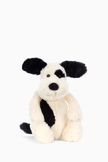 Original Medium Bashful Black & Cream Puppy
