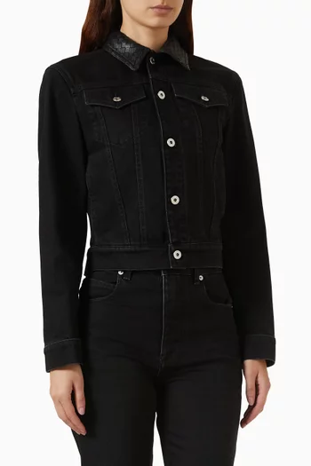 جاكيت تراكر دينم بلون باهت