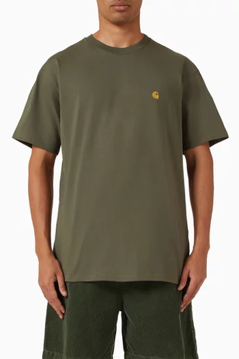 تي شيرت تشيس بشعار الماركة قطن