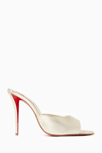 Miss Z Mules in Laminated Lamb Nappa Leather